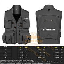 낚시조끼 캠핑조끼 전술조끼 남성용 낚시 조끼 남성 자켓 야외 사진 빠른 건조 반사 가벼운 등산 멀티 포켓, XXXL