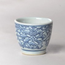 접시 그릇 도자기 중국식 찻잔 컵 식기 세트 중국 전통 회화 음료 쿵푸 여행 차 차완 50ml 레트로 파란색과 흰색 찻잔799-799, 50ml teacup1