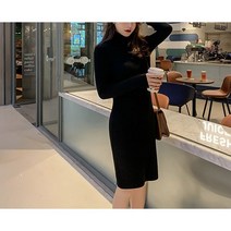 폴라 원피스 골지니트 원피스