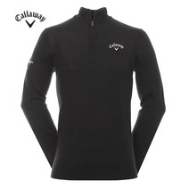 캘러웨이 남성 블랙 INK MERINO 1/4 ZIP 스웨터