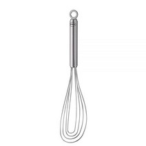 Rosle Rösle 스테인리스 스틸 & 실리콘 플랫 위스크 거품기 4 와이어 26.9cm, Balloon Whisk, 10.6 (Silicone)