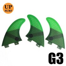 서핑보드 Upsurf 로고 더블 탭 핀 S/M/L/UK2.1 서핑 보드 허니컴 유리 섬유 Quilhas Fins, [02] G3 3pcs