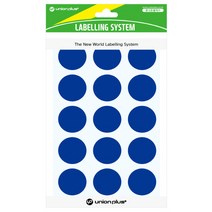 유니온플러스 unionplus 원형스티커일반(300/청색) UL-300BL 25mm 1개