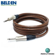 Belden 8408 & Neutrik NP2XL 벨덴 커스텀 기타케이블 2미터 (BN-8408TS02)