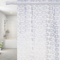 윈지 방수 샤워커튼 모음, 코스모스, 1개