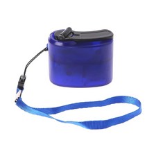 무동력 핸드발전기 수동 충전기 비상 야외 휴대용 핸드 전원 usb 비상용 자가 발전기, 파란색