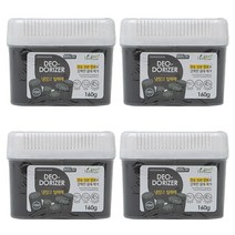 허브스토리 냉장고 탈취제 숯젤 160g x 4개 냄새제거