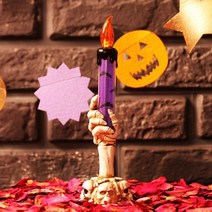 기타 바보사랑[파티해]할로윈 빈티지 해골양초(퍼플), 오렌지