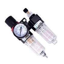 오일 수분분리기 에어 컴프레셔 수분 분리기 필터 밸브, AFC2000핸드슬라이드밸브(8MM 커넥터).