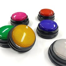 말하는 강아지 펫톡 LED 녹음가능 간식 훈련 벨, 핑크