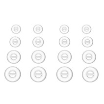 16피스 XS/S/M/L (CL-NSEN) 프리미엄 소음 차단 이어팁 어댑터 젠하이저 (M2 IE) 모멘텀 I 및 G CX 3.00 5.00 7.00BT HD1 프리 무선 인이어