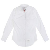 [톰브라운] 22FW FLL005E 06177 100 여성 히든 삼선 옥스포드 셔츠 화이트