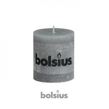 [bolsius] 볼시어스 프리미엄캔들 인테리어 필라 러스틱 무향 9종 색상(약30시간), 모스그린