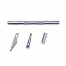 다이나믹 에어쿠션 데코 비 슬립 금속 메스 나이프 도구 키트 커터 조각 공예 펜 + 6 pcs 블레이드 PCB 수
