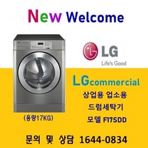 LG 상업용세탁기 F17SDD (17KG 코인) 드럼세탁기, F17SDD(코인), 티타늄