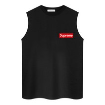 네스파 미니 슈프림 나시 티셔츠 박스 오버핏 남여공용