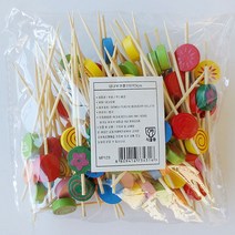 아기자기 대나무 원형픽 100개입