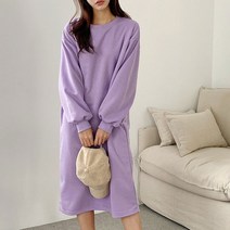 세라제이 루즈핏 베이직 기모 롱원피스