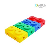 일프로 - 멀티짐 2칸 사각블럭 어린이놀이 체육교구 쉽게조립가능 체육교구 유아발달 놀이체육, 초록