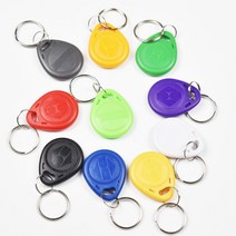 rfid복사기 rfid태그 100 개/몫 RFID 키 fobs 125KHz EM4305 T5577 근접 ABS 태그 읽기 및 쓰기 복사기 액세스 제어, WHITE