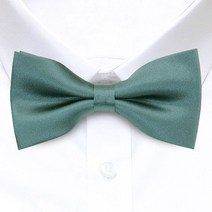 타이타이 실크필 새틴 블루그레이 솔리드 성인용 보타이 CP1618