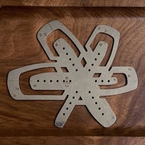 Nattools 가죽 스트랩 측정 스텐실 템플릿 스테인레스 스틸 시계 밴드 측정 도구 세트 LeatherCraft, 보여진 바와 같이