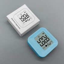 기상관측기 풍속계 장비 디지털 온도기 습도기 날씨 가정용 미니 LCD 디지털 온도계 습도계 실내 전자, 한개옵션1, 05 Blue No Battery