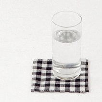 기타 바보사랑[포그린넨] 코스터 네이비 화이트 체크