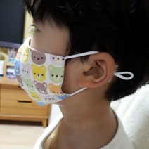 모비퍼 순면 입체 곰돌이 마스크, 1개