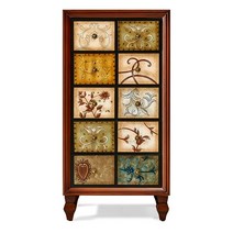 엔틱가구 원목가구 약장 화초장 이조가구 전통가구, 레트로 브라운 컬러(서랍장)