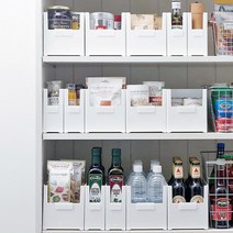 깔끔한 네임택 팬트리 수납 펜트리 수납함 정리함, 네임택수납함_슬림_대형, 1개