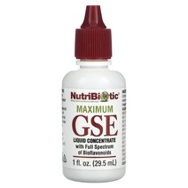 NutriBiotic 맥시멈 GSE 액상 농축물 29.5ml(1fl oz)