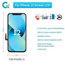 휴대폰 OLED Lcd 휴대폰 스크린 테스트 iPhone 12 Pro Max 디스플레이 공장 도매 가격 좋은 터치 화면 iPhone 12 Mini 100% 신제품, 12 OLED