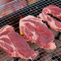 수입산 돼지목살 구이용 1kg/500g 통목살 스테이크 에어프라이어 캠핑용 덴마크산 돼지고기 목살 목심, 수입산 통목살 구이용 1kg_2.5cm