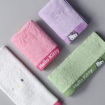 영신타올 Hello Kitty 헬로키티 리본 세면타올, 화이트