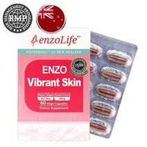 뉴질랜드 엔조라이프 바이브란트 스킨 120캡슐 먹는 마린 콜라겐 우엉 소나무 추출물 복합, 단품