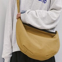 아메카지 코튼 크로스백 우수한 수납공간 데일리 가방