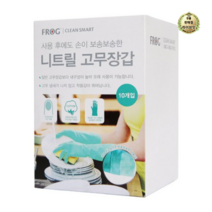 라이브잇 프로그 니트릴 고무장갑 대형 10개입, 6세트, 민트