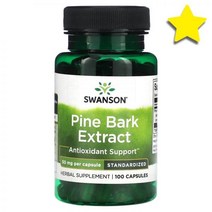 스완슨 소나무껍질 파인바크 Pine Bark 추출물 50 mg 100 캡슐