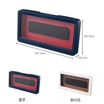 [골든리빙]벽면 부착형 욕실 주방 샤워 반신욕 화장실 핸드폰 스마트폰 방수 습기차단 김서림방지 고감도 버블터치 케이스 휴대폰 거치대, 네이비