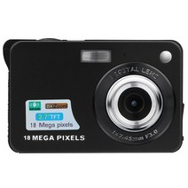 디지털캠코더 2.7inch tft lcd hd 스크린 손떨림 방지 얼굴 감지 39, 검은색