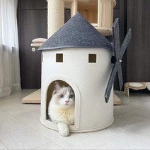 선반형캣타워 먼치킨 고양이 책장 종이 캣타워 실외 고양이 집 애완 동물 침대 새로운 개, 없음