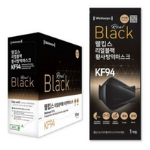 웰킵스 리얼블랙 황사마스크 대형 KF94, 10개입, 2개