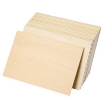 합판 제작 얇은 나무 재단 목재 가공 코팅 구입 빈 미완성 보드 직사각형 조각 재료, 10x15cm, 2mm
