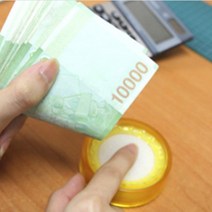 해면기 돈 셀때 크림 스펀지 매표소 골무