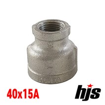 국산 스텐 304 이경 소켓 40x15A / SUS 304 스텐레스 레듀샤 무독성 부속 연결, 1개