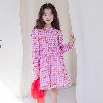 아이러브제이 [아이러브제이] 체크 체리 원피스 JUSOP29