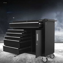 카센터 공구함 멀티박스 작업 선반 문신 수리도구함, DA-25 검정색 중형 5단 서랍 도구 카트