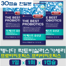 노블 포스트바이오틱스 bb-12 프로바이오틱스 프리바이오틱스 모유 유산균 3세대 캡슐 프롤린 신바이오틱스 멀티바이오틱스 비피도 비만세포 장내유익균, 500mg, 30캡슐