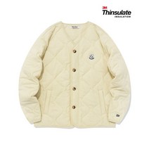 이벳필드 EBBETSFIELD 베츠 카라리스 3M 신슐레이트 퀼팅자켓 아이보리